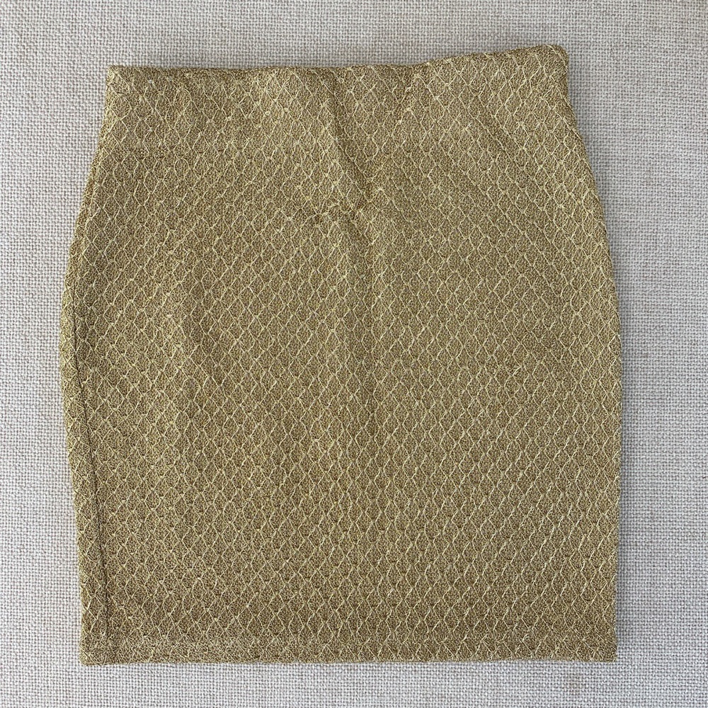GOLD TUBE SKIRT